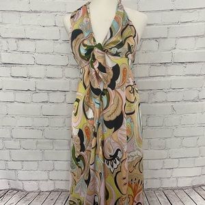 Silk halter dress